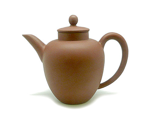 YIXING OVAL TEAPOT. RED. GIFT BOX #526/R