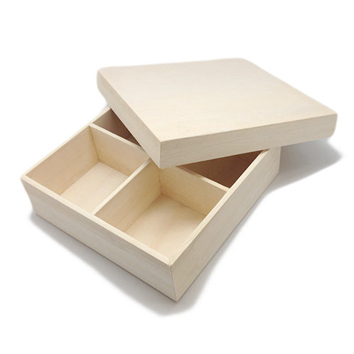Square Box, 2 X Divider (WW-384)