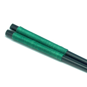 Chopsticks, Black W/ Green Thread