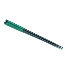 Load image into Gallery viewer, Chopsticks, Black W/ Green Thread