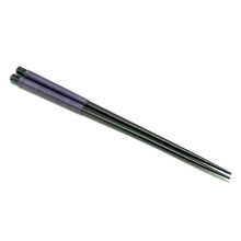 Load image into Gallery viewer, Chopsticks, Black W/ Purple Thread