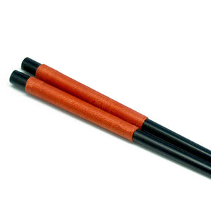 Chopsticks, Black W/Orange Thread
