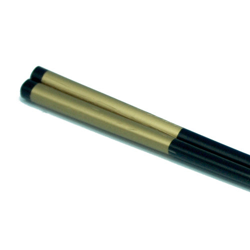 Chopsticks, Black With Gold Shiney