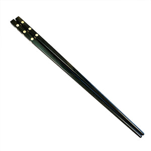 Chopsticks, Ebony With 3 Bone Dots And One Dot On Top