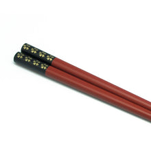 Load image into Gallery viewer, Chopsticks, Red With Top Black &amp; Cherry Blossom