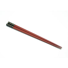 Load image into Gallery viewer, Chopsticks, Red With Top Black &amp; Cherry Blossom