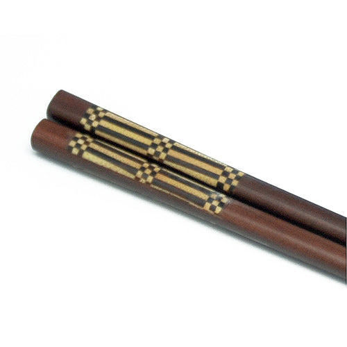 Chopsticks, Checker Board Inlay