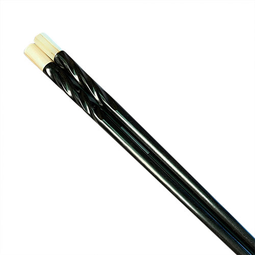 Chopsticks,Twisted Ebony W/ White Shell Top