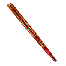 Load image into Gallery viewer, Chopsticks, Red Multi Color Inlaid Shell