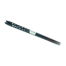 Load image into Gallery viewer, Chopsticks, Black W/ Silver Flowers