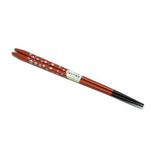 Load image into Gallery viewer, Chopsticks, Red W/ Silver Stars