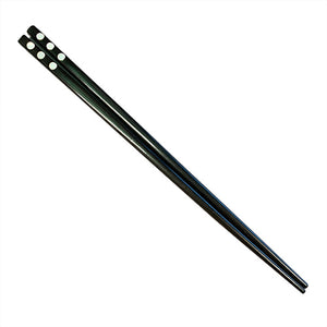 Chopsticks, 3 Oyster Dots On Rounded Horn Ebony