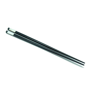 Chopsticks, Ebony W/ 2 White Shell Sides And White Dot