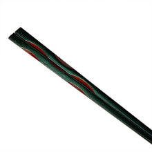 Load image into Gallery viewer, Chopsticks, Black W/ Maroon Carved