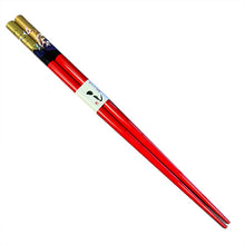 Load image into Gallery viewer, Chopsticks, Red, Gold Top W/ Pink Cranes