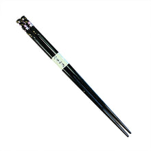 Load image into Gallery viewer, Chopsticks, Black W/ Pink Cherry Blossoms