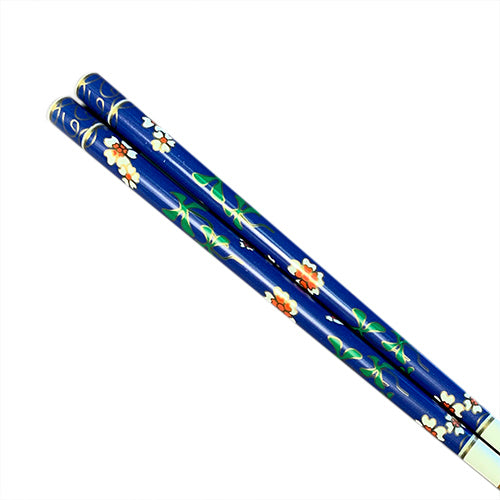 Chopsticks, Blue Faux Cloisonne