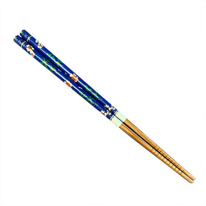 Chopsticks, Blue Faux Cloisonne