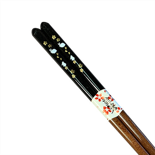 Chopsticks, Black Top W/ White Bunnies