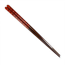 Load image into Gallery viewer, Chopsticks, Red W/ Black, Gold Raised Bands