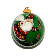 Load image into Gallery viewer, Handpainted Glass Ball, Santa Claus..