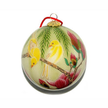 Load image into Gallery viewer, Handpainted Glass Ball, Love Birds