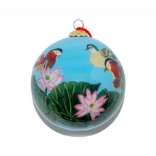 Load image into Gallery viewer, Handpainted Glass Ball, Mandarin Ducks