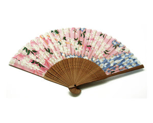 SILK FAN GREEN BUTTERFLYS (HF-219)