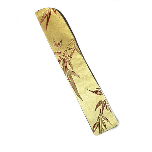 FAN BAG, GOLD W/BAMBOO LEAF(HF-35)