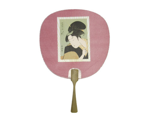 GEISHA ROUND PAPER FAN (HF-89)