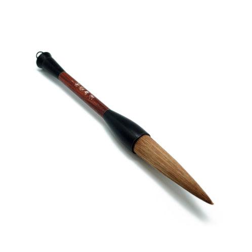 Brush, Large Wooden Handle Flat Top, Badger Hair. #HSB107