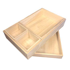 3 In 1 Rectangular Boxes With Lid (WW-12)